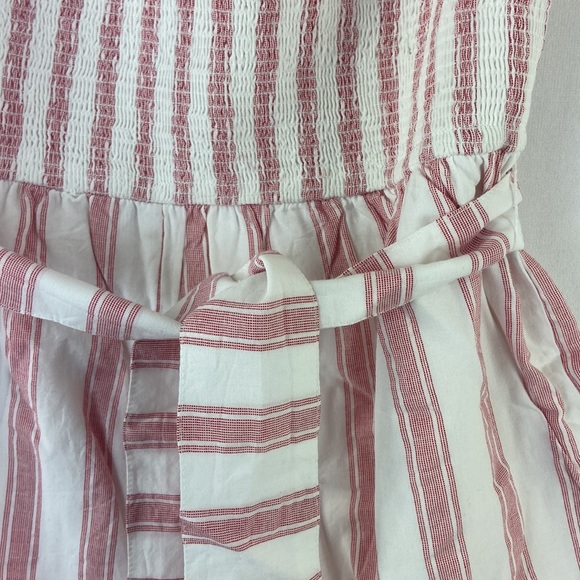 TULAROSA Laylah Romper in Red and White Stripe Size L - Picture 5 of 8